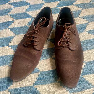 Marc Jacobs suede derbies dark brown 12